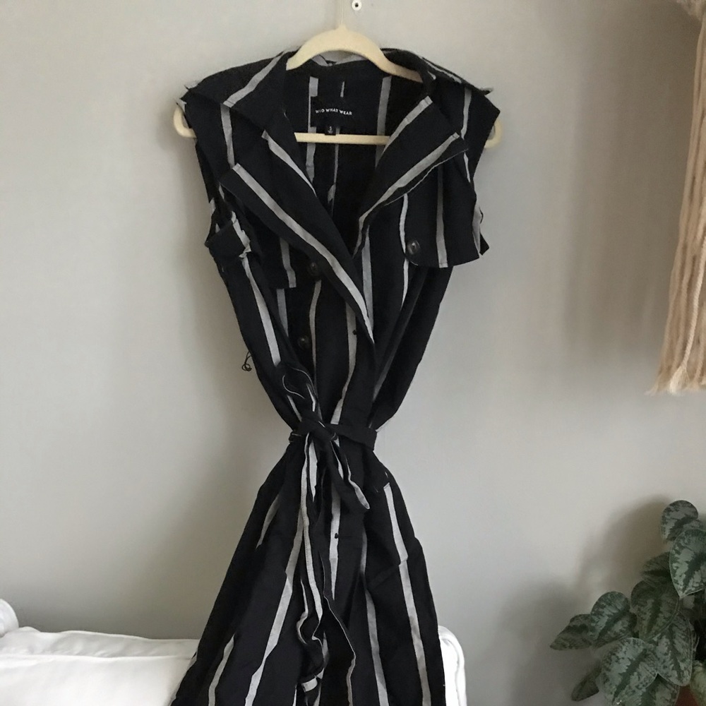 Long button down dress